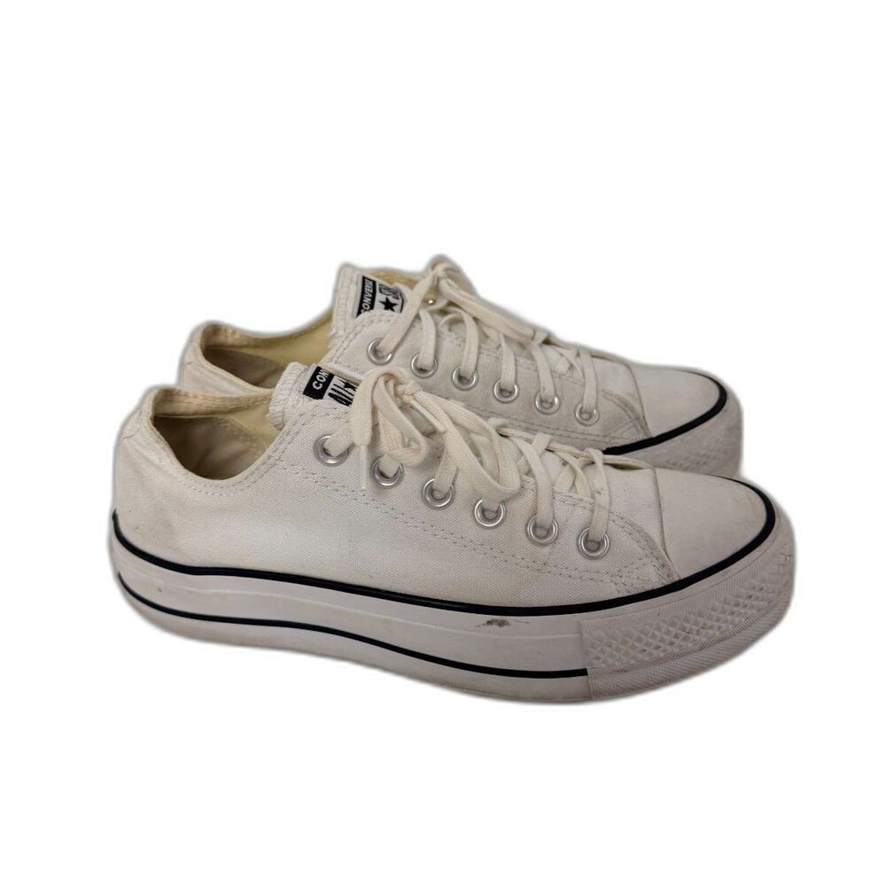 Converse Chuck Taylor All Star Lift Platform Womens 7 White Canvas 560251C